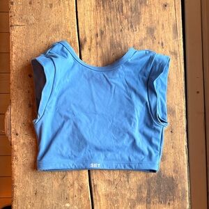 Blue SET Crop Top